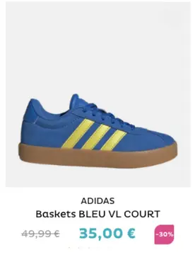 Offre: Baskets BLEU VL COURT