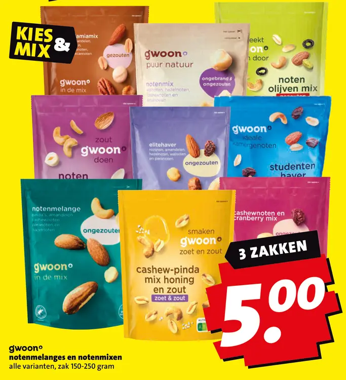 Aanbieding: Notenmelanges en notenmixen