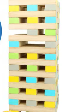 Aanbieding: Small Foot - Houten Wiebeltoren Balansspel XXL