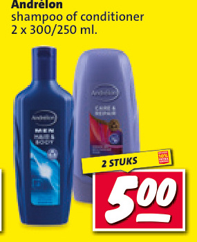 Aanbieding: Andrélon shampoo of conditioner