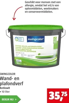 Aanbieding: Wand- en plafondverf Arcticwit