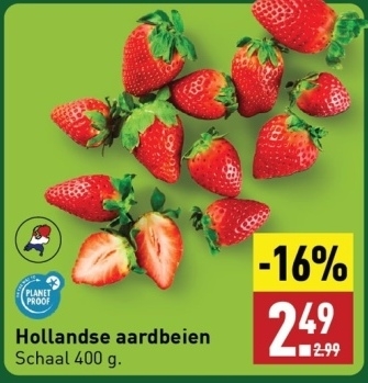 Aanbieding: Hollandse aardbeien