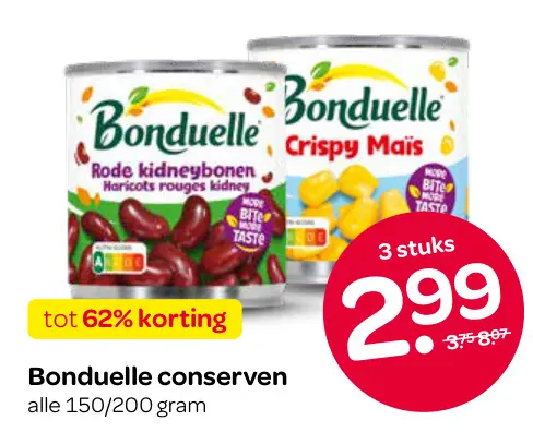 Aanbieding: Bonduelle conserven