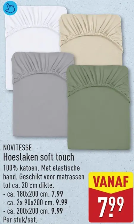 Aanbieding: Hoeslaken soft touch