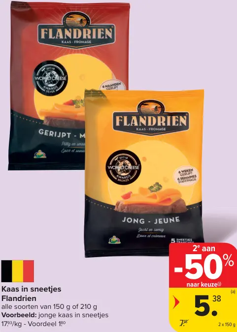 Promotie: Flandrien Kaas in sneetjes