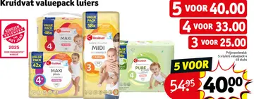 Aanbieding: Kruidvat valuepack luiers