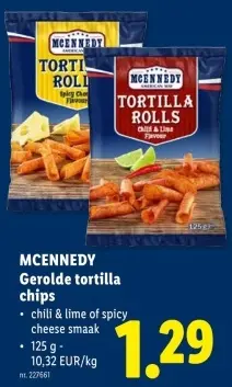 Promotie: Gerolde tortilla chips