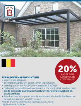 Aanbieding: Terrasoverkapping skyline