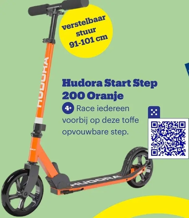 Promotie: Hudora Start Step 200 Oranje