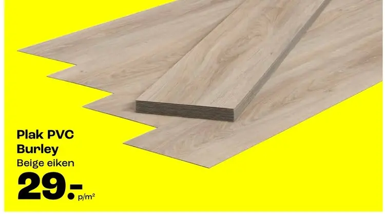 Promotie: Plak PVC Burley Beige eiken