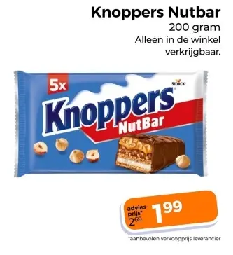 Aanbieding: Knoppers Nutbar