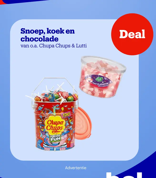 Promotie: Snoep, koek en chocolade