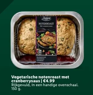 Aanbieding: Vegetarische notenroast met cranberrysaus