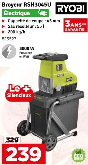 Offre: Broyeur RSH3045U Électrique