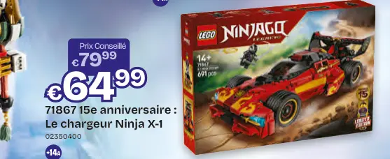 Offre: LEGO NINJAGO 15e anniversaire: Le chargeur Ni