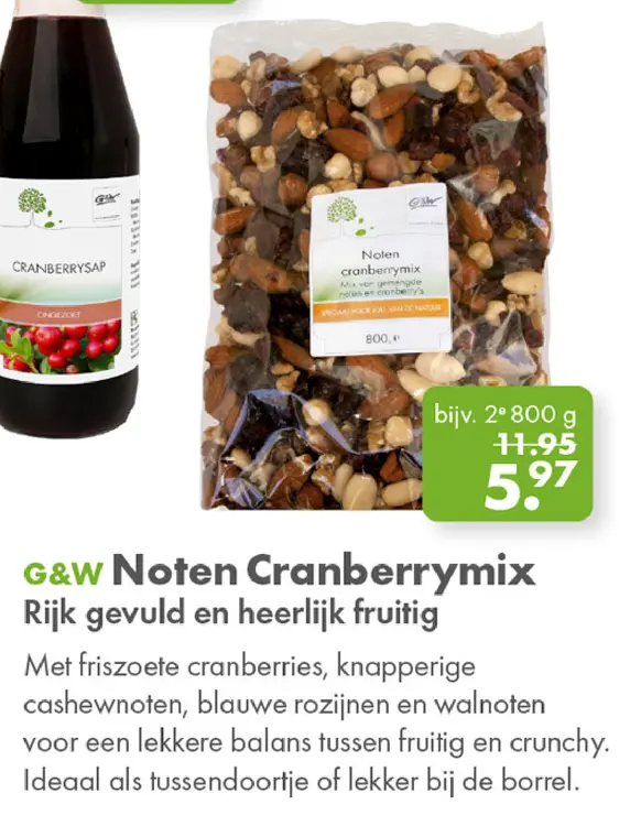 Aanbieding: Noten Cranberrymix
