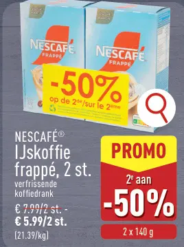 Aanbieding: NESCAFÉ® IJskoffie frappé