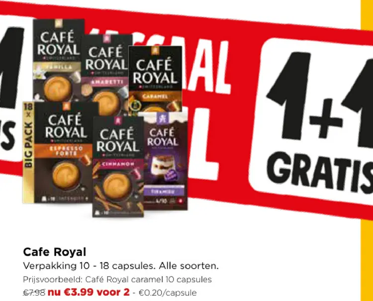 Promotie: Cafe Royal Koffiecapsules
