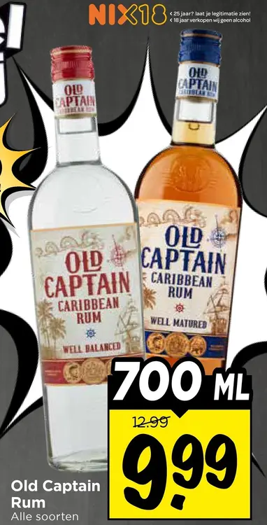 Aanbieding: Old Captain Rum