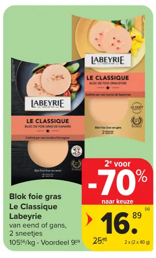 Promotie: Blok foie gras Le Classique