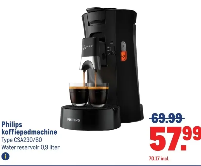 Aanbieding: koffiepadmachine