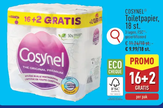 Promotie: Toiletpapier