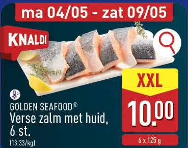 Promotie: Verse zalm met huid