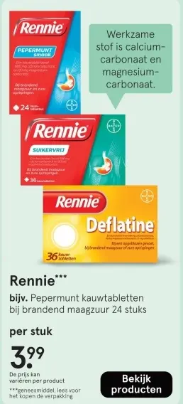 Aanbieding: Rennie