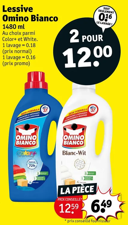 Offre: Lessive Omino Bianco