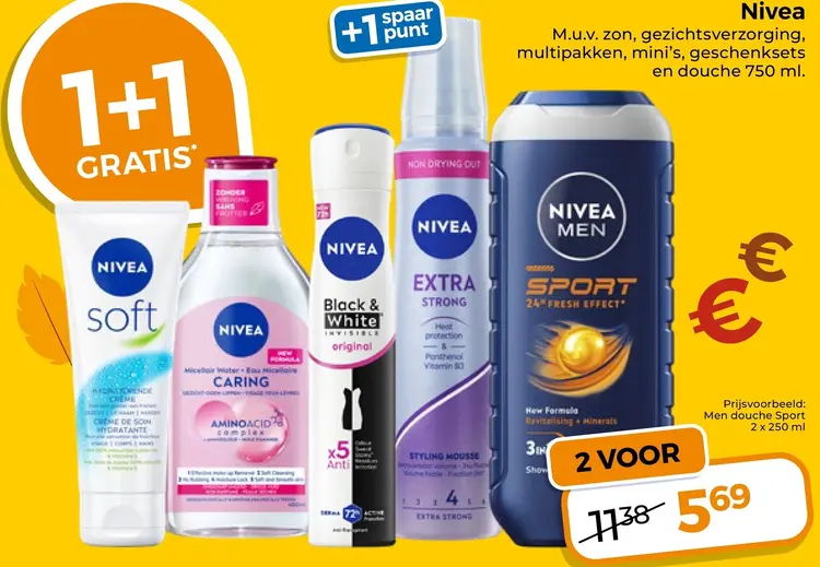 Aanbieding: Gezichtsverzorging, multipakken, mini's, geschenksets en douche