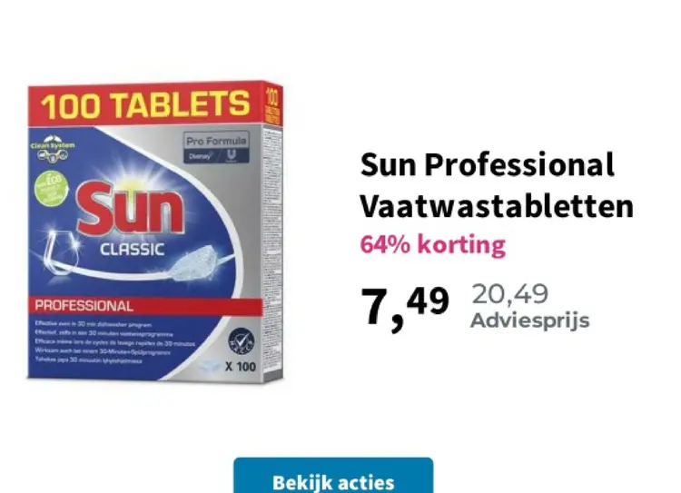 Aanbieding: Vaatwastabletten