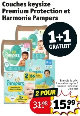 Offre: Couches keysize Premium Protection et Harmonie