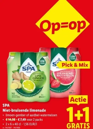 Promotie: Niet-bruisende limonade