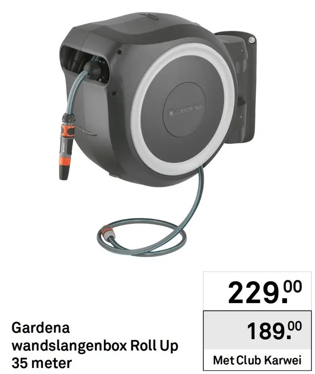 Aanbieding: Wandslangenbox Roll Up 35 meter