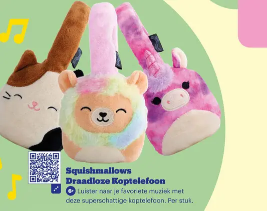 Aanbieding: Squishmallows Draadloze Koptelefoon