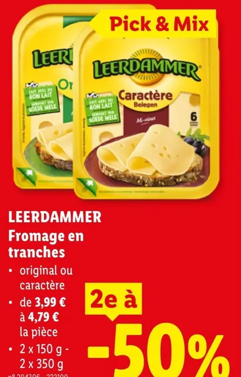 Offre: Fromage en tranches