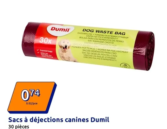Offre: Sacs à déjections canines