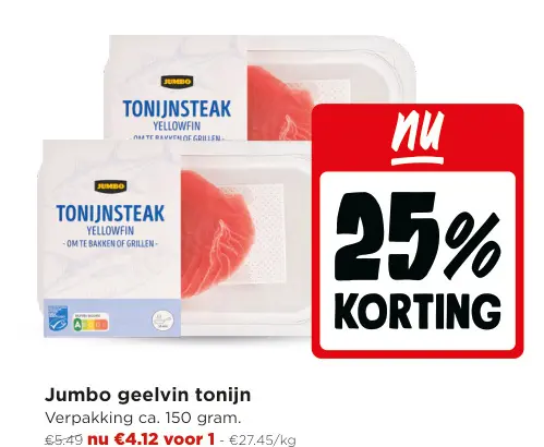 Promotie: Geelvin tonijn