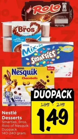 Aanbieding: Desserts
