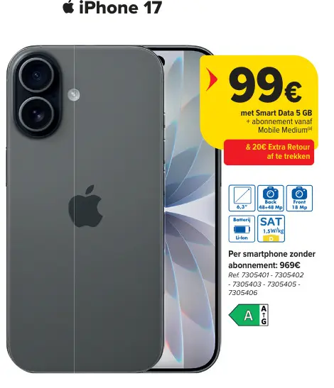 Promotie: iPhone 17