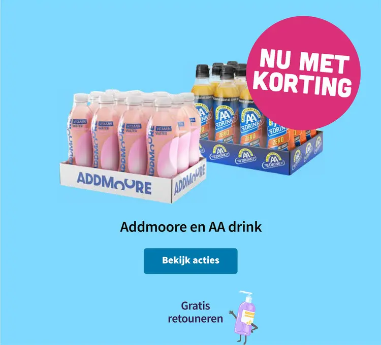 Aanbieding: Addmoore en AA drink