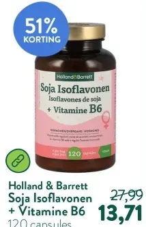 Aanbieding: Soja Isoflavonen + Vitamine B6