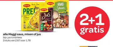 Aanbieding: alle Maggi saus, mixen of jus