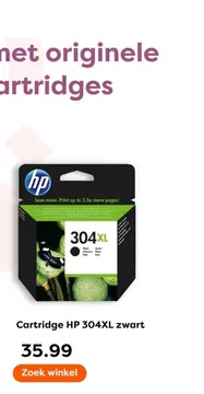 Aanbieding: Cartridge HP 304XL zwart