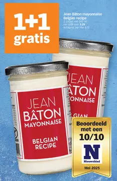 Aanbieding: Jean Bâton mayonnaise Belgian recipe