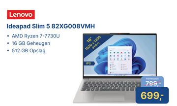 Aanbieding: Lenovo Ideapad Slim 5 82XG008VMH