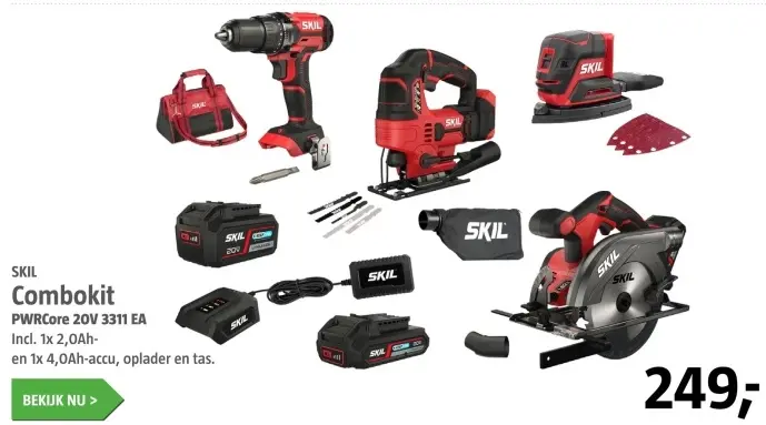 Aanbieding: Combokit PWRCore 20V 3311 EA