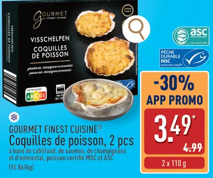 Offre: Coquilles de poisson