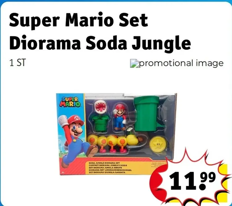Offre: Super Mario Set Diorama Soda Jungle