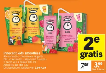 Aanbieding: innocent kids smoothies
